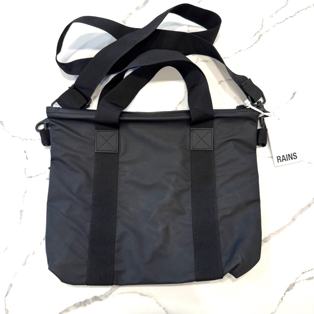 Rains Mini Tote Bag (Black)